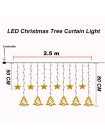 Светодиодная LED гирлянда 2.5 м Елочки и Звезды YS - 84014